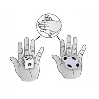 flattened dice close up dice magic tricks easy to do for beginner magic props magician gimmick trick magic tool