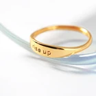 Индивидуально выгравироанные надписи на имя кольца для мужчин лазерная кольца с буквами персонализированные название Золотого кольца из нержавеющей стали для женщин кольцо, рождественские подарки
