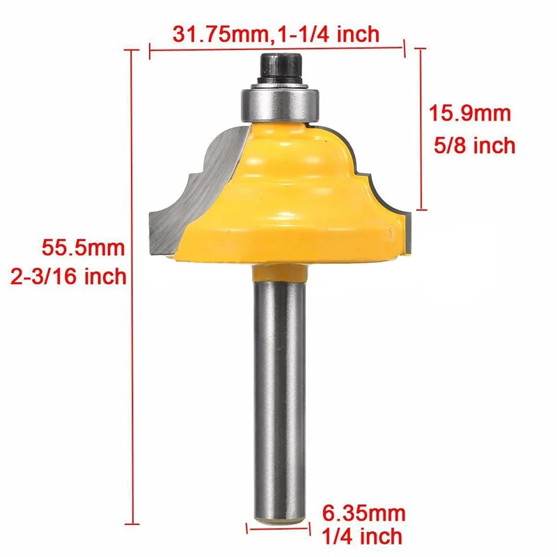 1/4&quot Shank Double Edging Router Bit Roman Ogee For Woodworking Cutter Chisel Tool | Инструменты