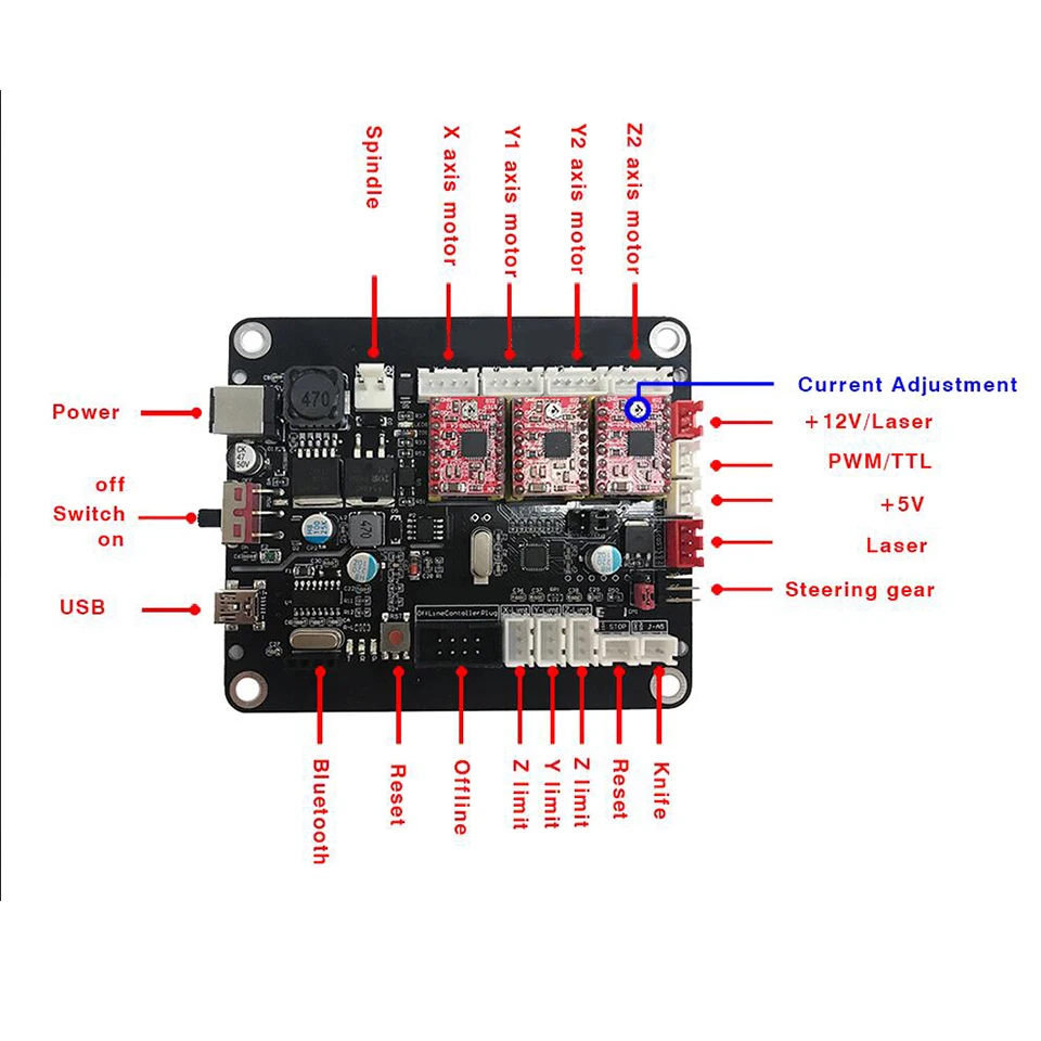 CNC 2418 с ER11 лазерный резак гравер Мини Diy машина Pcb ПВХ фрезерный станок