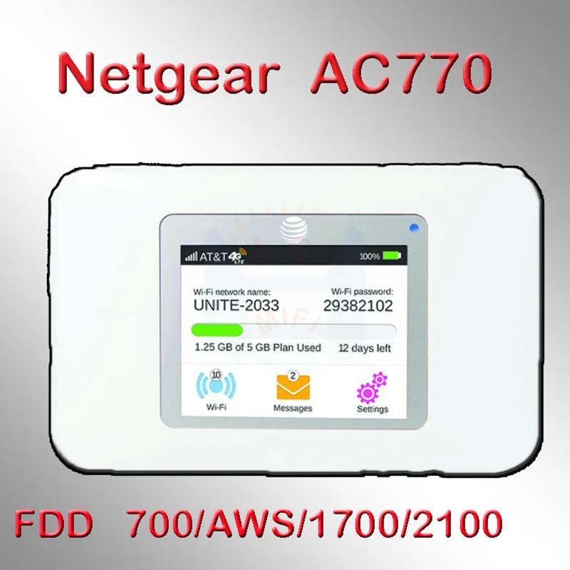 Беспроводной Aircard band 4 AWS netgear 4G LTE 3g lte Wi Fi точка доступа модем 4g Роутер со слотом для