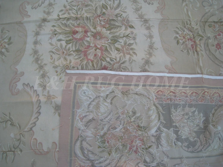 

Free shipping 9'x12' French Aubusson carpet, French Aubusson rug for Home Decoration