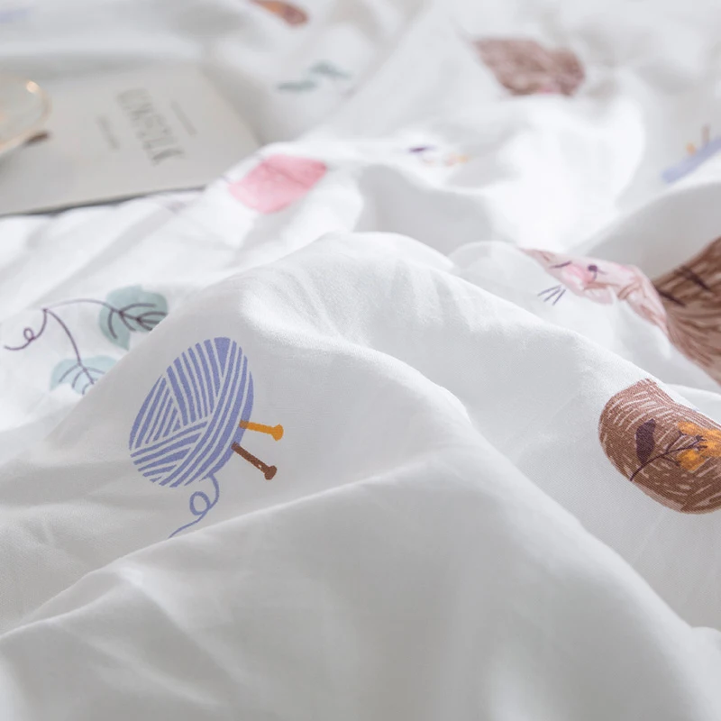 100% полиэстер мыть хлопок Лето Стёганое одеяло Европа легкий кровать s комплект