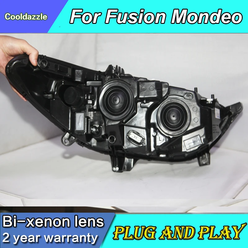 Титановые светодиодсветодиодный фары для FORD FUSION MONDEO с динамическим поворотом