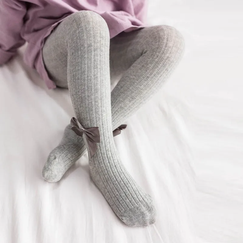 A4 1-5Y Spring/Autumn Children Tights Cotton Baby Girl Pantyhose Kid Knitted Collant Tights Soft Infant Clothing Warm Lovely Pants - Цвет: A4