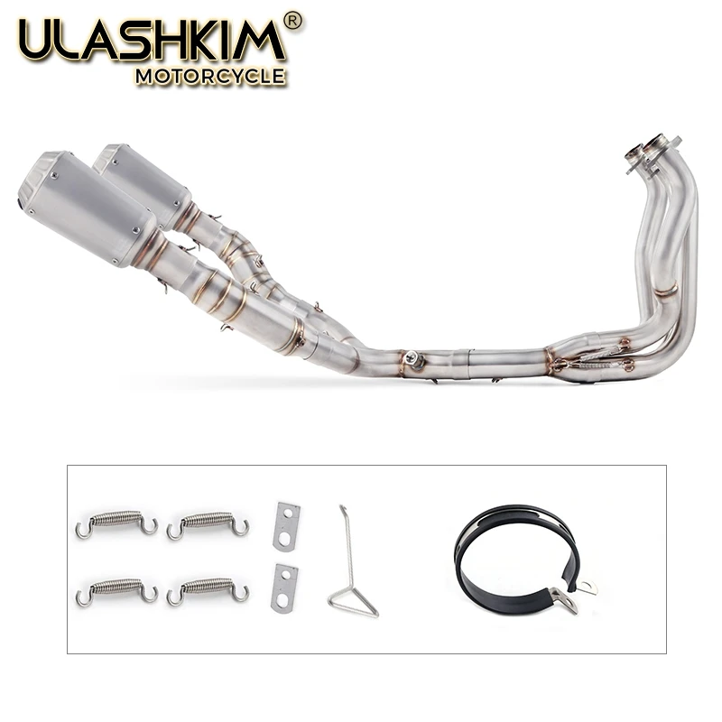 

Motorcycle Full Exhaust System Slip On For kawasaki Z1000 Z1000R Z1000J Ninja1000 2010-2016 Modified Middle Link Pipe