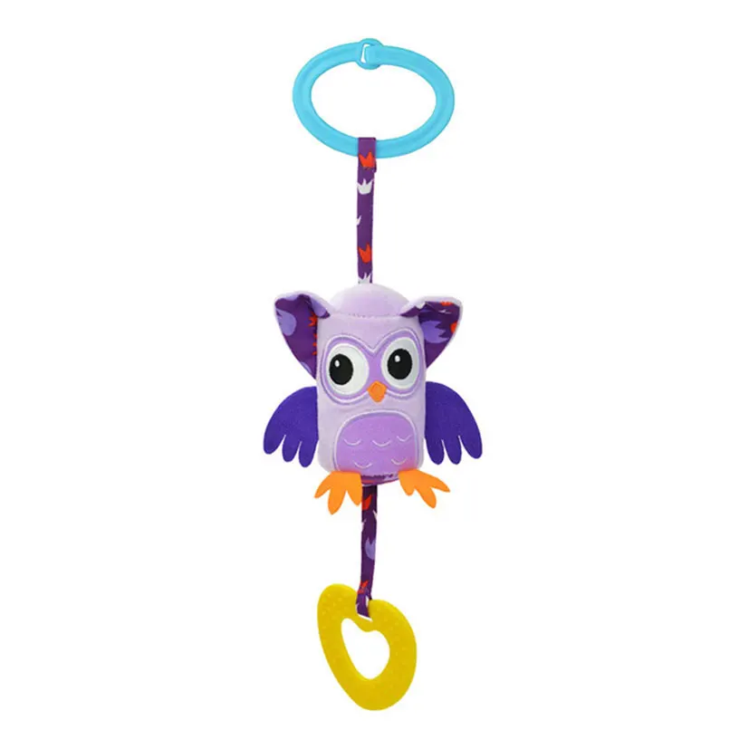 owl Мягкий, для новорожденных, плюшевый висячая погремушка прогулочная коляска, колокольчик ветра, прорезыватель, колокольчики для новорожденных, милая мультяшная развивающая игрушка - Цвет: owl