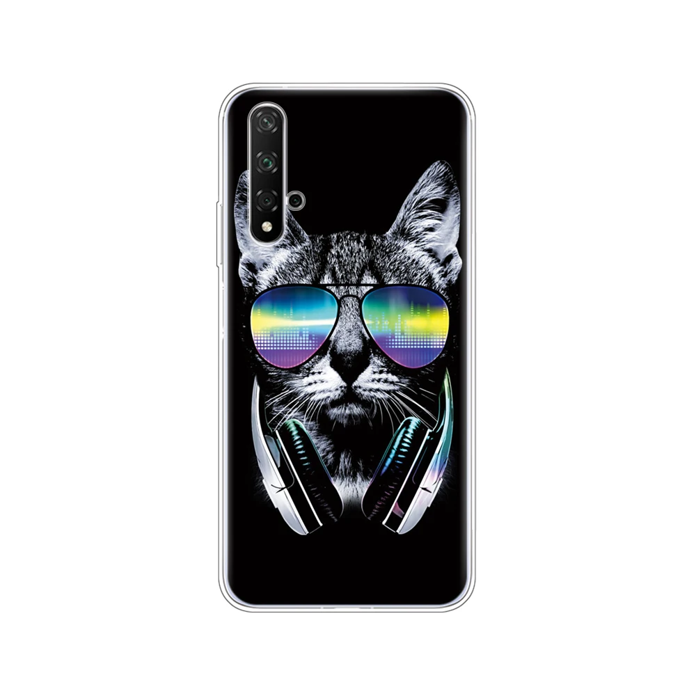 80096 Чехол для Honor 20, силиконовый чехол на заднюю панель, чехол для телефона Huawei Honor 20 Pro Lite Honor20, YAL-L21, YAL-L41, роскошный мультяшный рисунок - Цвет: 80096