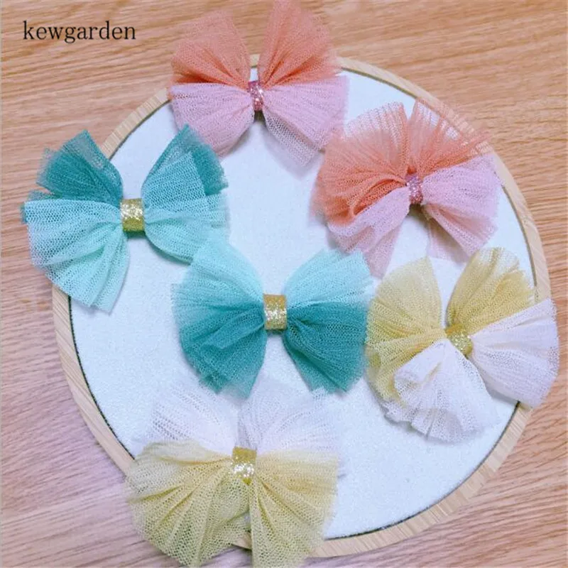 Kewgarden детская девочка Двойные Цвета Марля Кружева бант заколки для волос повязка