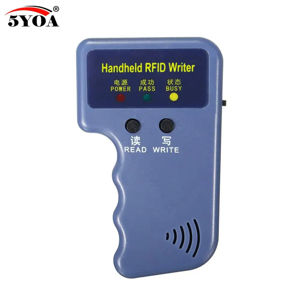Ручной 125 кГц RFID Дубликатор Копиры писатель программист читатель+ 6 клавиш+ 6 шт. карты EM4305 T5577 перезаписываемый ID брелки теги карта - Цвет: IDW01 writer