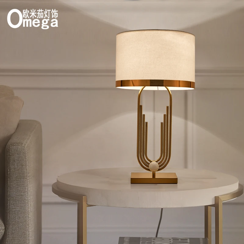 Postmodern minimalist U-shaped cloth table lamp living room bedroom bedside showroom model designer creative | Лампы и освещение