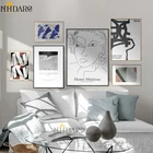 Плакаты с абстрактным изображением Матисса, в стиле ретро, для домашнего декора, для гостиной