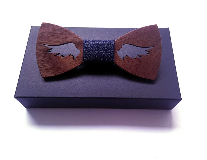 Наборы свадебных галстуков новейшая новинка Мужская деревянная бабочка