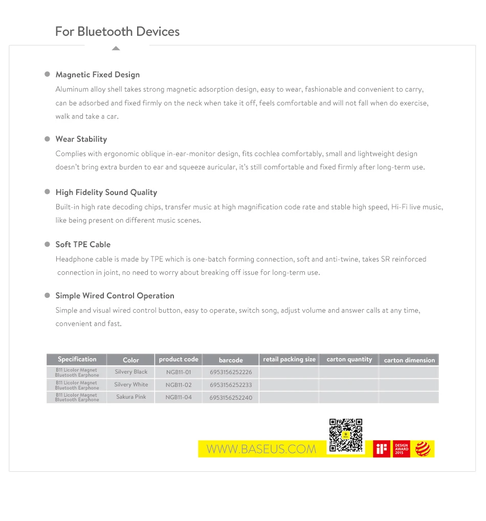 Baseus B11 магнитные беспроводные Bluetooth наушники спортивные V4.1 Bluetooth гарнитура наушники с микрофоном стерео наушники для iPhone Xiaomi