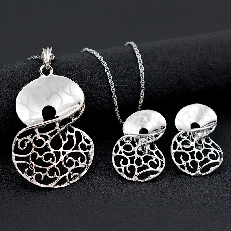 Ювелирные украшения Sunny Jewelry в винтажном стиле серьги-кулон для свадьбы витой