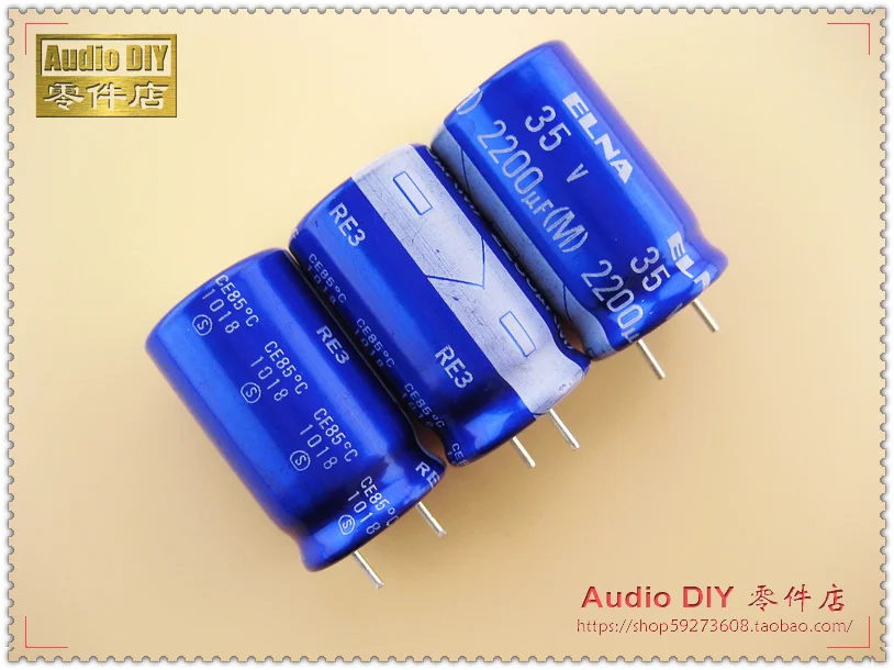 Электролитический конденсатор ELNA blue robe RE3 серия 2200 мкФ/35V 10 шт./30 шт. 2019|electrolytic