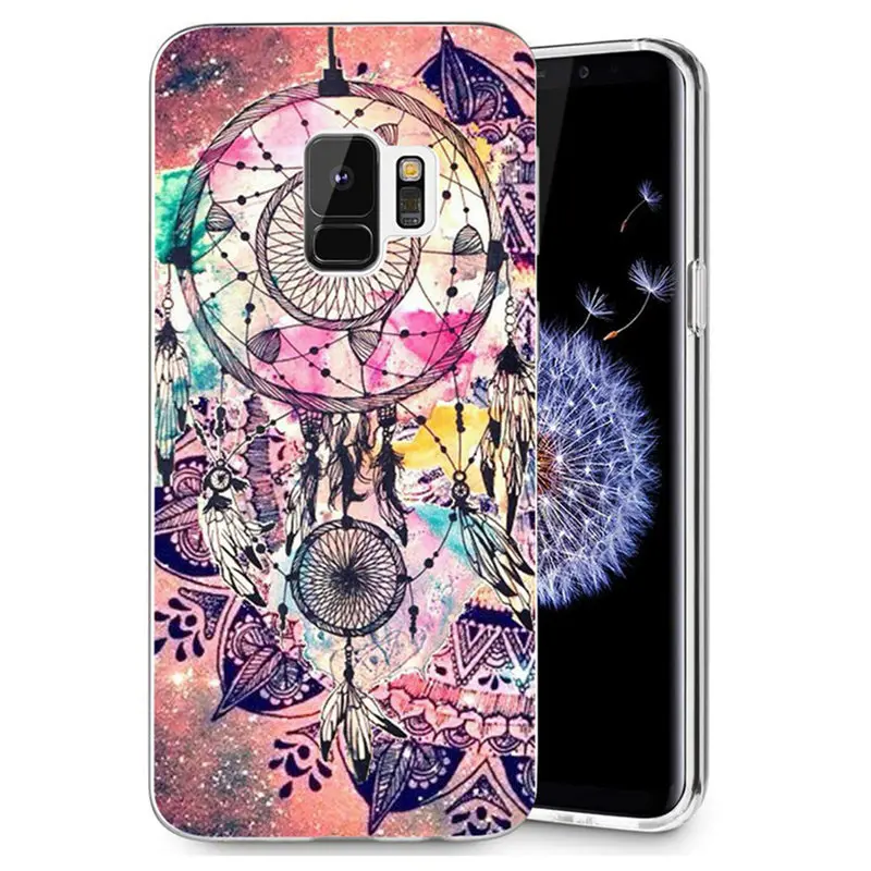 Мягкий чехол для Samsung Galaxy S9 S9Plus S8 Plus S7 edge Note 8 J320 J720 A3 A5 2016 2017 TPU с изображением