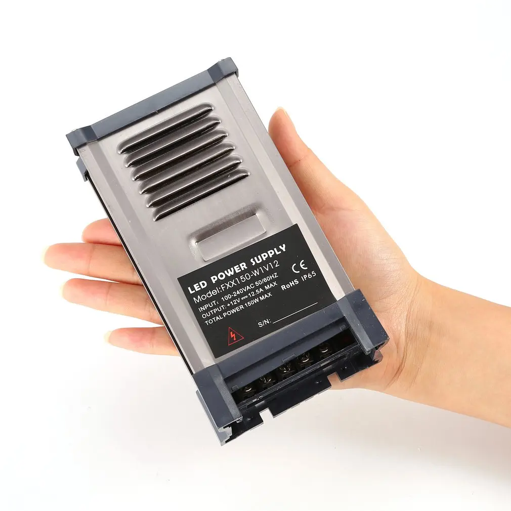 DC 12V 150W Светодиодный источник питания переключатель тока вольт адаптер