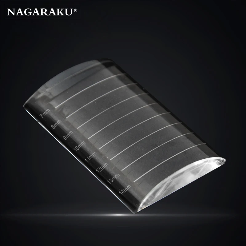 Накладные ресницы NAGARAKU для наращивания прозрачные Индивидуальные Клейкие