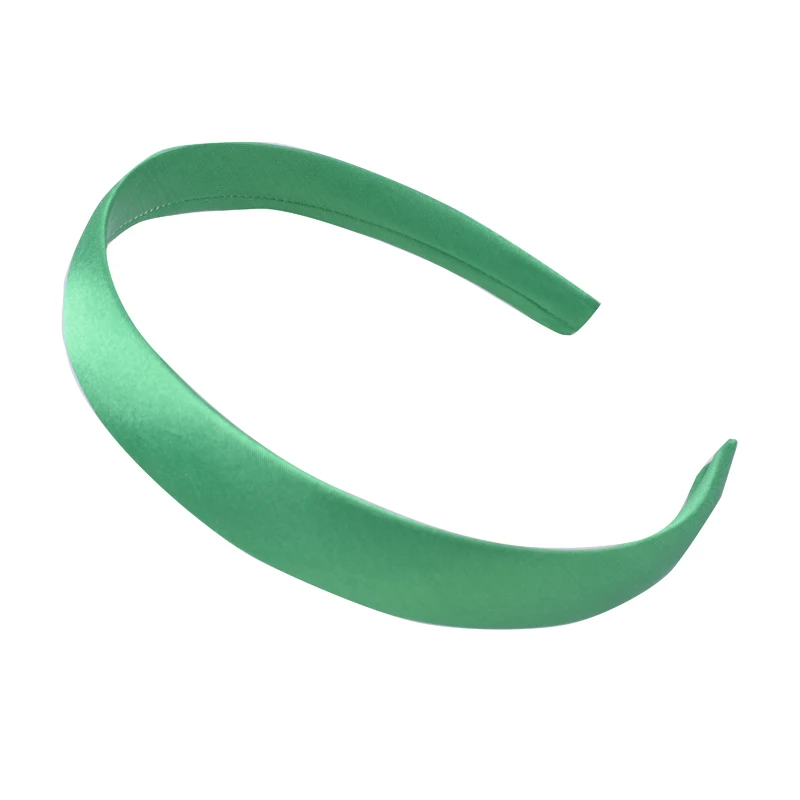 Green 2 см широкая сатиновая повязка на голову для девочек, повязка на голову, аксессуары на голову, детская лента, корона, повязка на голову для женщин, полимерные повязки на голову - Цвет: Green