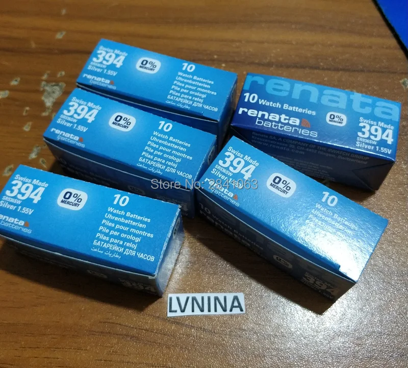 Аккумулятор для часов renata 394 SR936SW 936 1 55 в 100% оригинальный фирменный аккумулятор