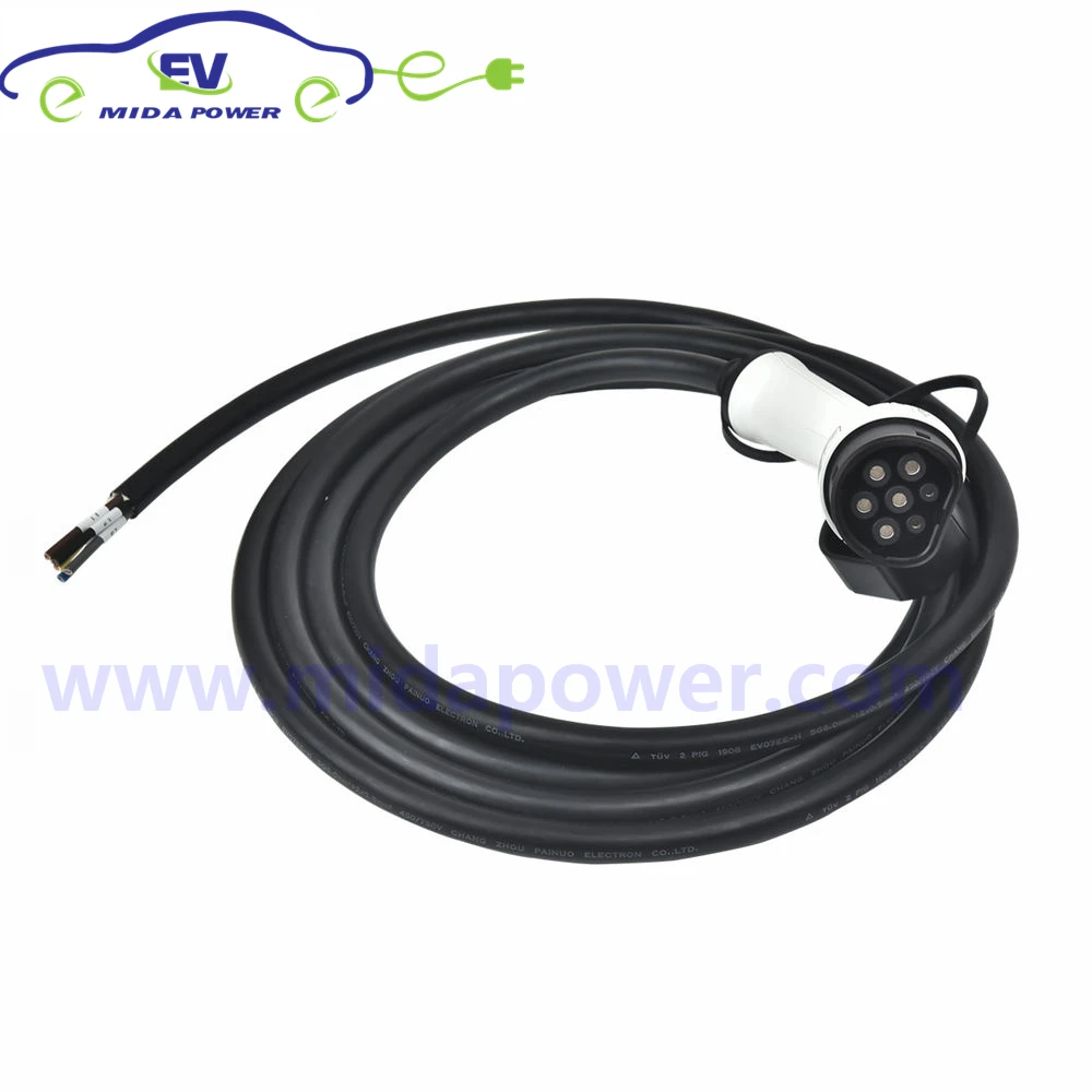 5 метровый 32A 1 фазный Тип 2 EV зарядный шнур IEC 62196 Mennekes удлинитель|ЗУ и оборудование