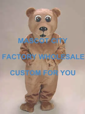 

Костюм-талисман с изображением коричневого медведя, школьная вечеринка, сценическая реклама, фотокостюм, карнавальный костюм, нарядное пла...