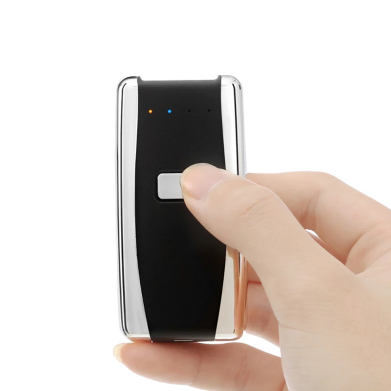 Портативный мобильный сканер штрих кодов 1D 2D USB Bluetooth беспроводной мини