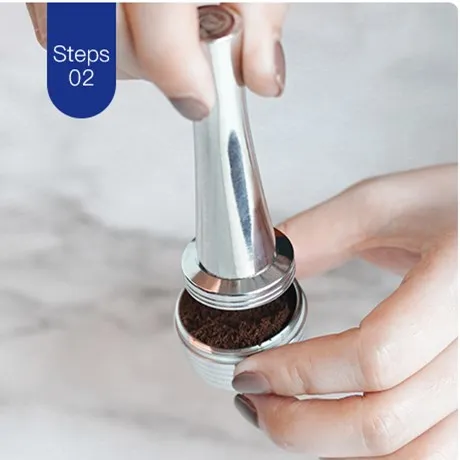 1 capsules hammer Совместима с LAVAZZA синяя Капсульная кофемашина многоразовая нержавеющая сталь кофейная капсула - Цвет: 1 capsules hammer