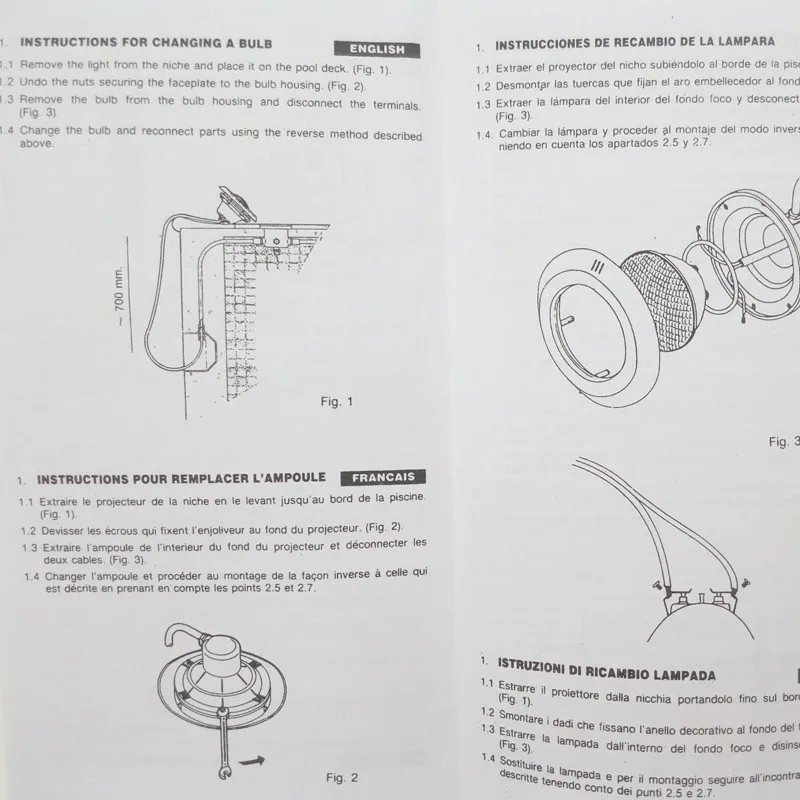 Светильник для бассейна RGB 24 Вт IP68 Светодиодный подводный светильник 12 В + пульт