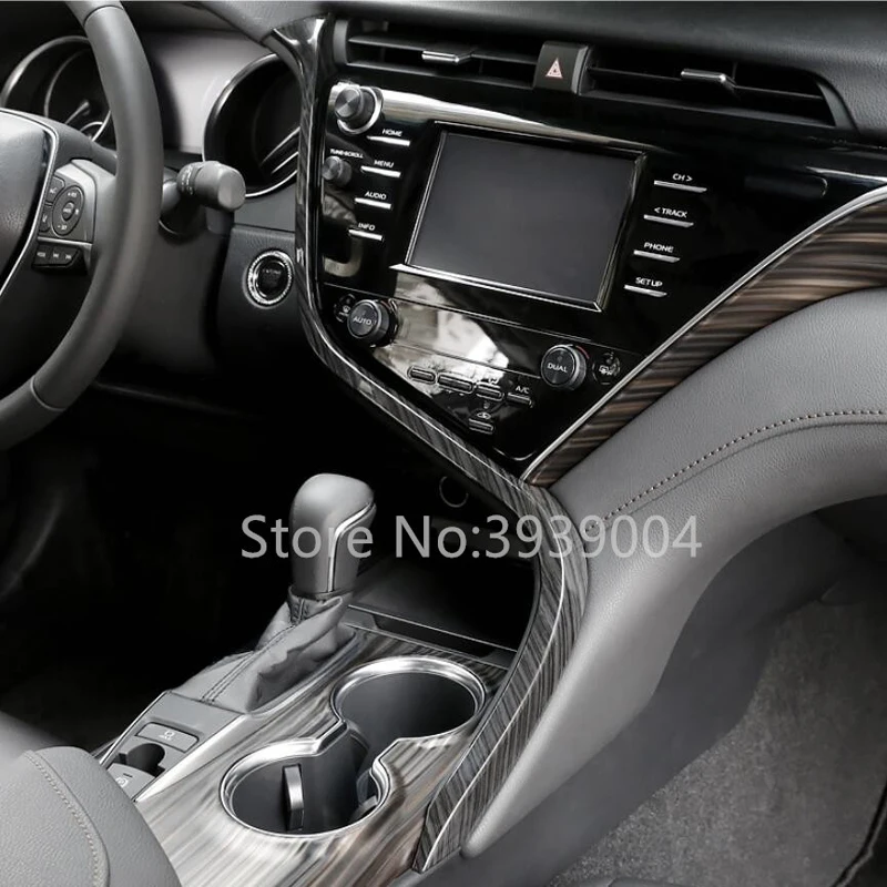 Для TOYOTA Camry 2018 1 шт. персиковое дерево ABS хромированный интерьер автомобиля