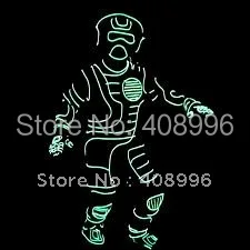 EL wire трико для выступлений/сценических танцев/светящийся костюм|robot avr|set perfumerobot