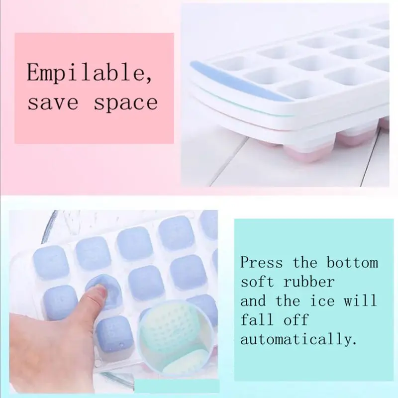 21 Grids Silicone Ice Cube Mold Square DIY Fruit Maker Tools Home Kitchen Bar Drinking Refrigerator Frozen Accesoriess | Дом и сад
