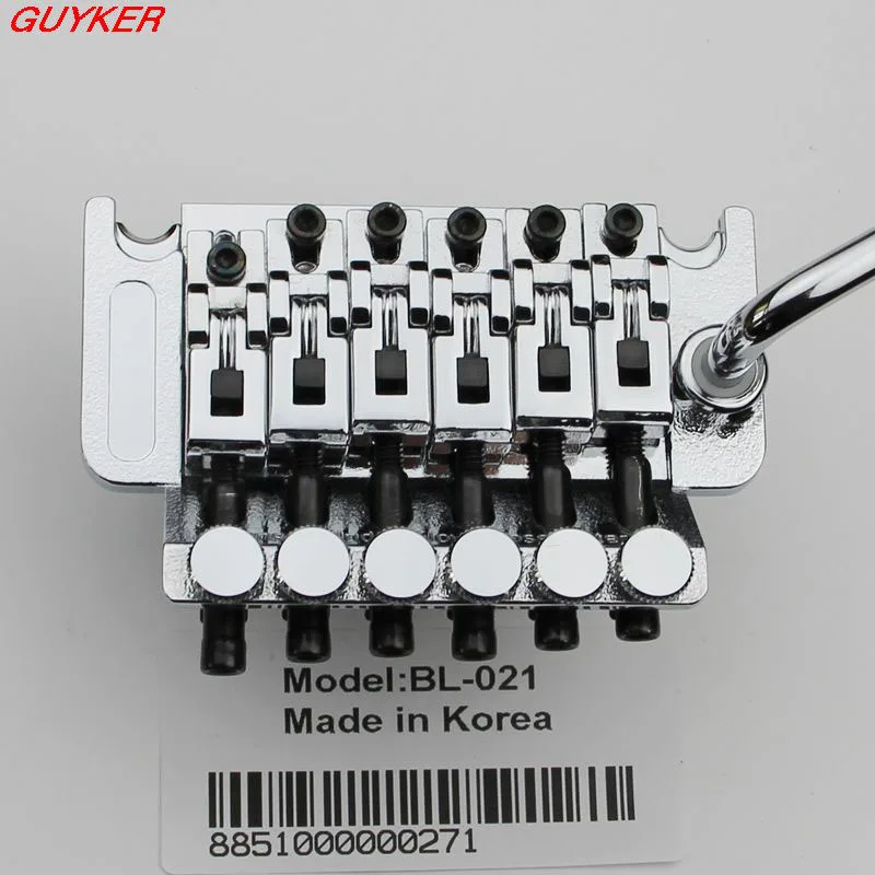 Двухповоротный мост Tremolo Elecric гитарный двойная блокировка Хромовый с двумя