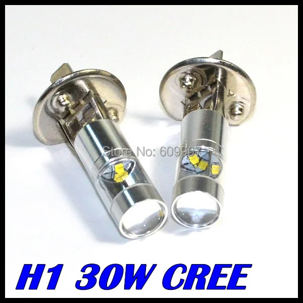 

2pcs LED H1 30W Driving Lamp cars Fog h1 led Headlight auto fog lamp led Reverse Tail Lights car light source