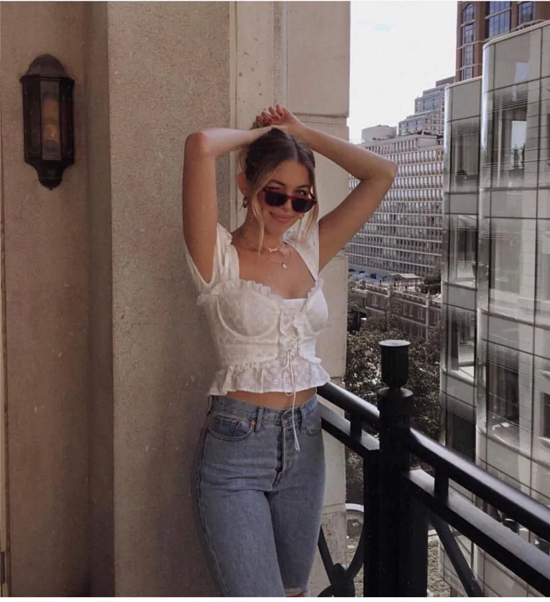 New arrive sexy women white lace tops shorts mini cute | Женская одежда