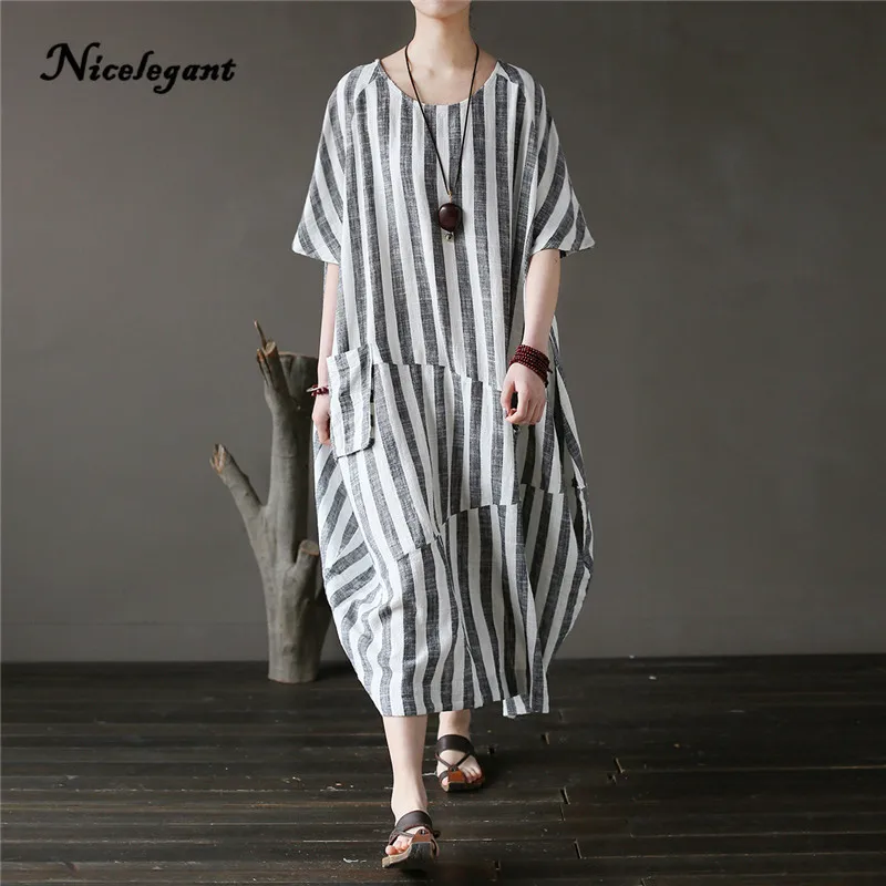 Новинка 2019 летнее платье женское новое оригинальное Полосатое сращенное