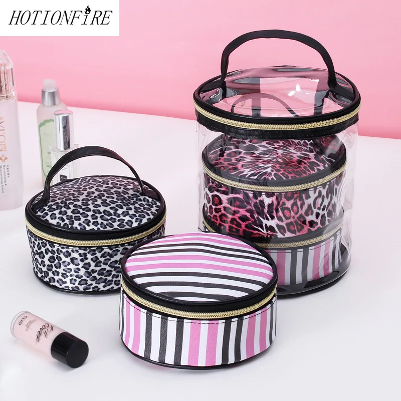 

Women Cosmetic Bag 3 Sets Portable Fashion New Style Large Capacity Portable Hand Bag Waterproof Lady Travel Toiletry Bag Oxford