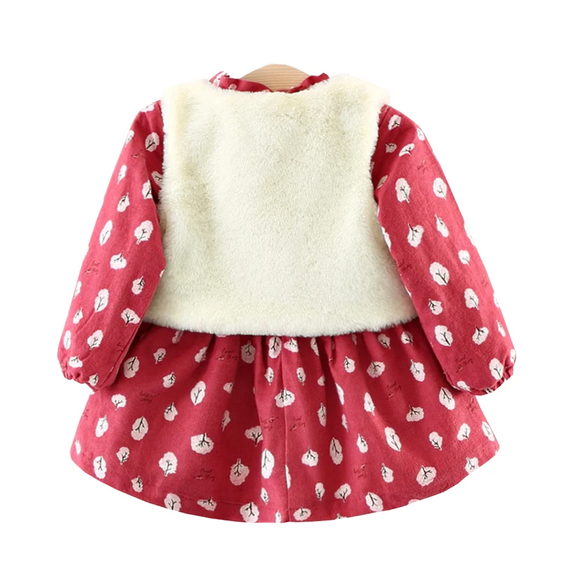 Amyababy 2018 для девочек комплект детской одежды с рисунком зимние толстые Теплые