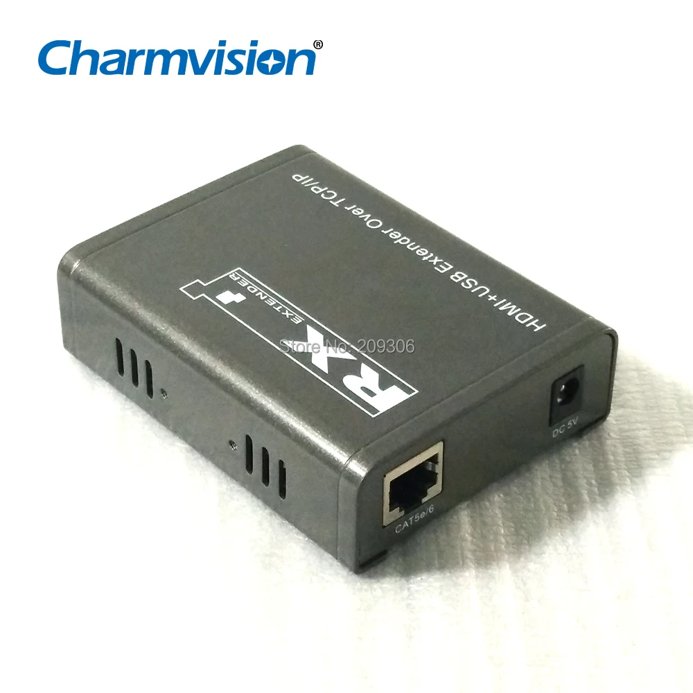 20% off Charmvision IP KVM-120HU 120 м USB HDMI KVM over IP удлинитель сетевого кабеля с ИК-пульт дистанционного управления USB Беспроводной коврик для мыши и клавиатуры