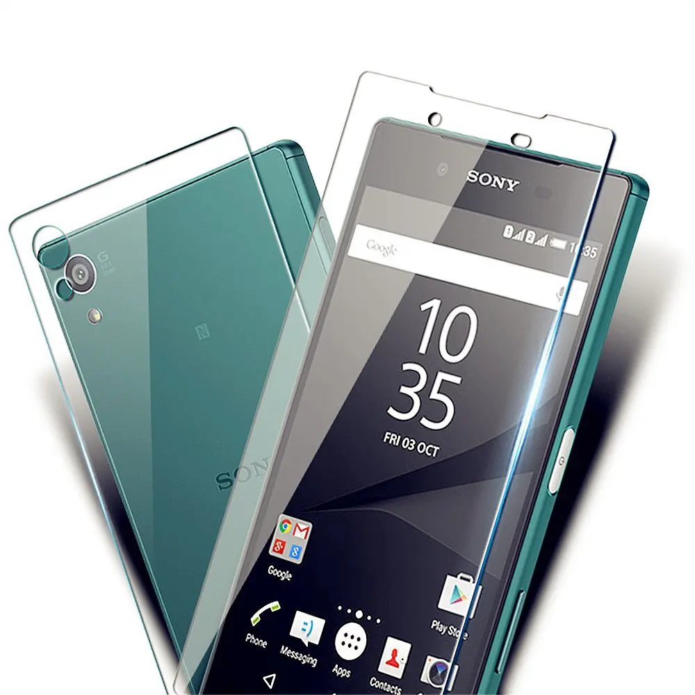 Переднее+ заднее 9H 0,26 мм закаленное стекло для sony Xperia Z Z1 Z2 Z3 Z4 Z5 Compact Premium M4 Aqua M5 защитная пленка Sklo