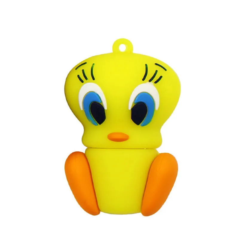 Мультяшный флеш накопитель утка лиса ворона Лев usb 64 ГБ 32 16 8 4 для детей|USB