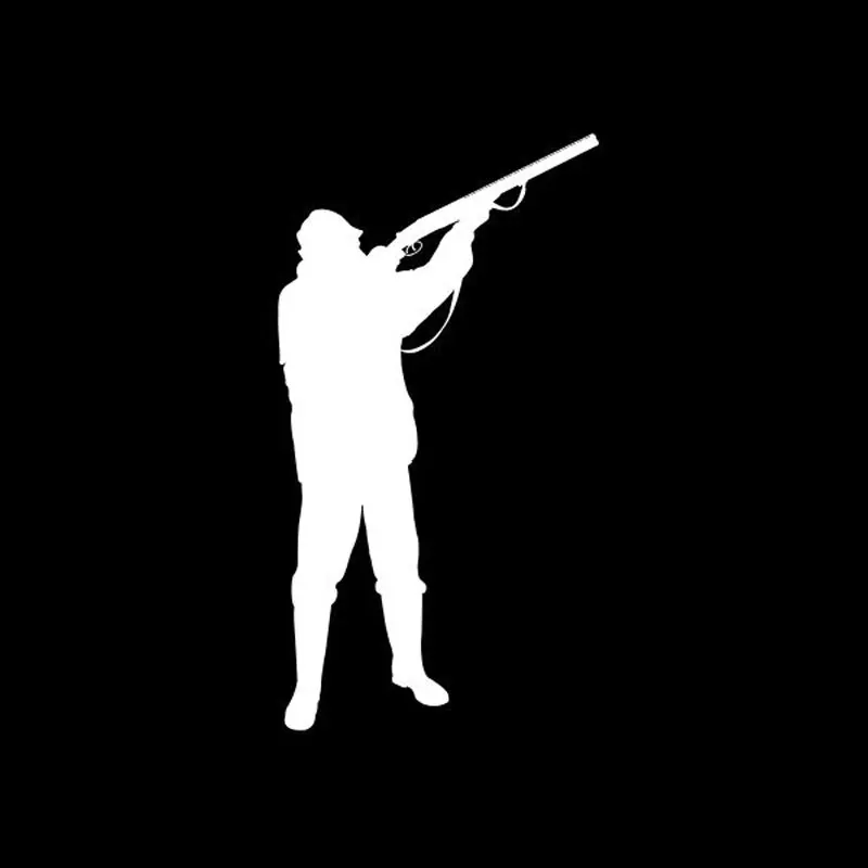 

8.4cm*16cm Car Styling Hunting Shooting Fashion Car Stickers Accessories S2-0315