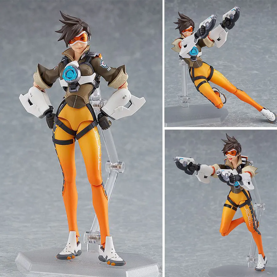 OW Gmae фигурка Figma 352 27 см персонаж Tracer шарнир подвижная коллекция моделей кукол