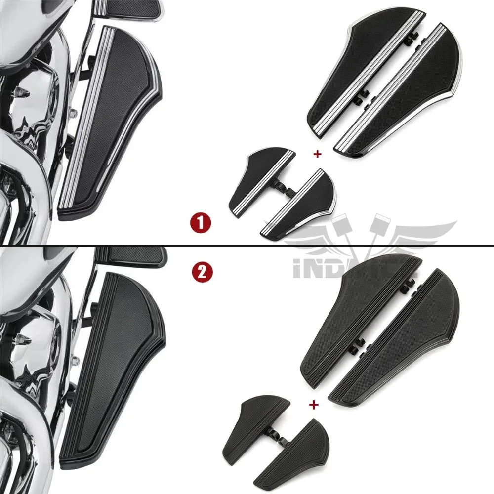 Передние Задние водительские пассажирские половицы подножки для harley Touring FLHX FLHR FLTR street Glide roadking 2000- softail