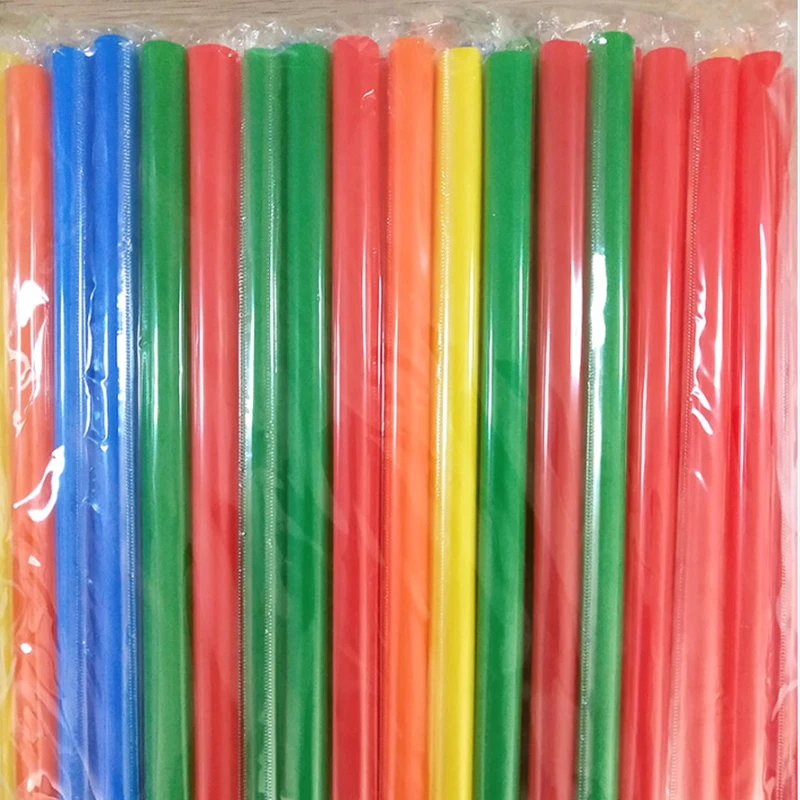 Одноразовая Соломка для коктейлей 100 шт. пластиковая напитков складная прямая