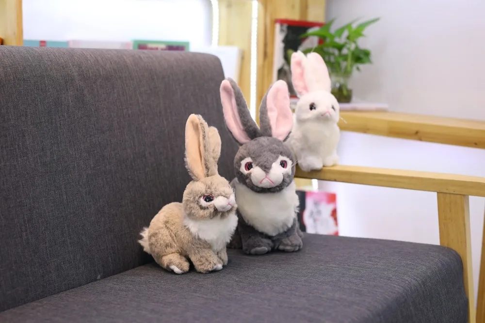Дропшиппинг новое поступление Реалистичные peluches Супер Мягкий Кролик чучело Кролик плюшевая игрушка талисман плюшевая кукла для детей