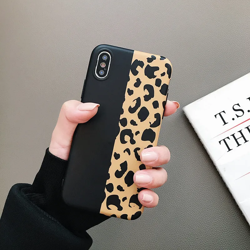 Soft TPU Phone Case For iPhone 6S Silicone Black Luxury Leopard Back Cover 7 6 7Plus XS Max X 8 |