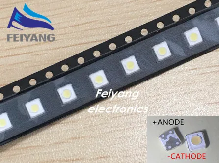50pcs Backlight High Power LED 1W 3537 3535 3V 100LM Cool white LCD for TV Application SPBWH1332S1BVC1BIB FOR SAMSUNG | Электронные