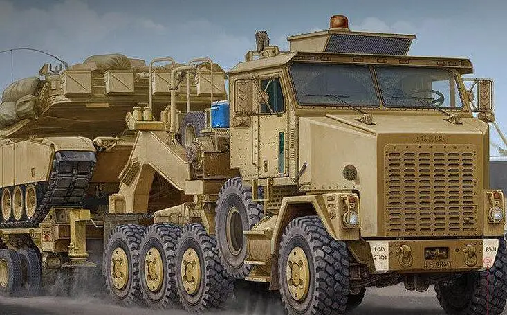 1/35 масштаб хобби KingTair Trumpeter hobbybossM1070 Тяжелая Транспортная Машина и M1000 полуприцеп